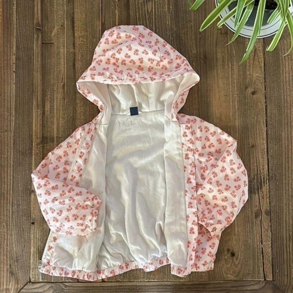 Mini Gap Wind Breaker Floral Design Size 3T